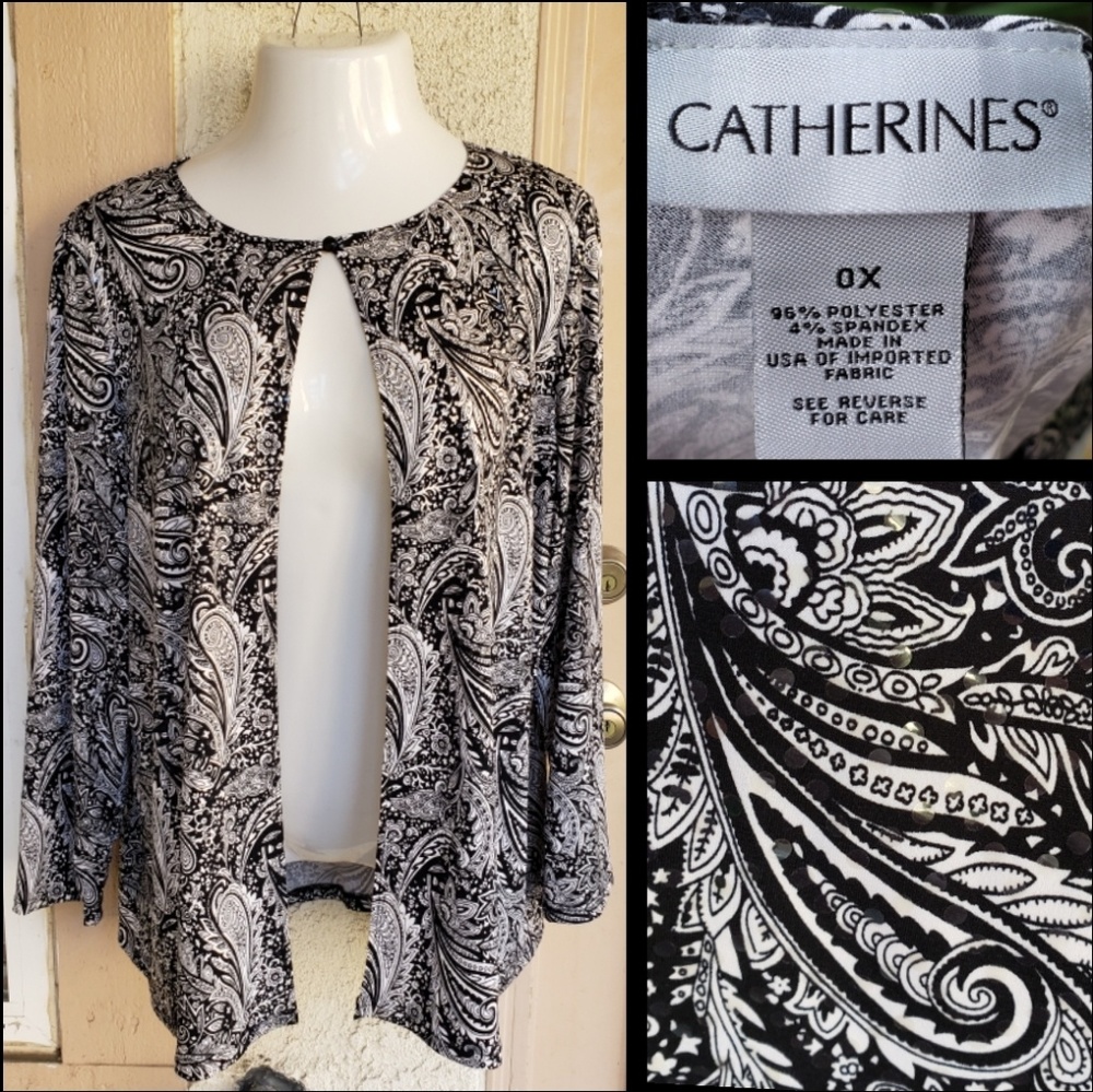 0x 16W women CATHERINES stretchy sequin jacket